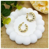 Çelik Halka Kadın Küpe - 2