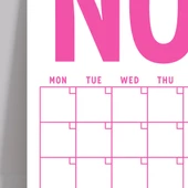 Sürekli Takvim, 12 Aylık Tarihsiz Takvim, Aylık Planlayıcı Takvim, A4, 33 x 48 cm, Undated Monthly Wall Planner, Wall Ca thumbnail 7