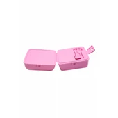 Piev 2 Bölmeli Kilitli Çatal Kaşıklı Unicorn Beslenme Kabı Pembe - 5