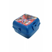 Piev 2 Bölmeli Kilitli Çatal Kaşıklı Spiderman Beslenme Kabı Mavi - 6