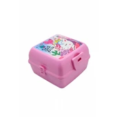 Piev 2 Bölmeli Kilitli Çatal Kaşıklı Unicorn Beslenme Kabı Pembe - 3