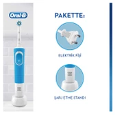 Oral-B D100 Vitality Cross Action Mavi Şarjlı Diş Fırçası - 2