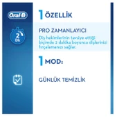 Oral-B D100 Vitality 3D White Pembe Şarjlı Diş Fırçası - 5
