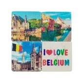 Belçika Temalı Dörtlü Taş Magnet thumbnail 1