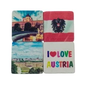 Avusturya Temalı Dörtlü Taş Magnet thumbnail 1