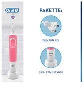 Oral-B D100 Vitality 3D White Pembe Şarjlı Diş Fırçası - 2