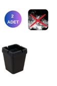 2 ADET Sigara Duman Koku Engelleyici Kokusuz Kare Küllük - 1