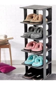 Çoğaltılabilir 5 Bölmeli Ayakkabılık Düzenleyici Organizer Dekoratif Terlik Ayakkabı Düzenleyici - 1