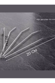 6 Adet Isıya Dayanıklı Cam Termisil Pipet 21cm - 2