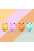 4 Ade Ayı Model Emoji Şekilli Yapışkanlı Fiş Tutucu Askısı Kablo Düzenleyici Sabitleyici - 4