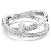 5691231 Swarovski Yüzük Hyperbola:Rıng 2 Row Whıte/Rhs 55 - 1