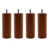 Mobilya Kanepe Koltuk Baza Yükseltme M8 Civatalı İnce Diş Destek Ayağı Ayakları Kahve 10 cm 4 Adet thumbnail 5