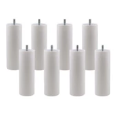 Mobilya Kanepe Koltuk Baza Yükseltme M8 Civatalı İnce Diş Destek Ayağı Ayakları Beyaz 10 cm 8 Adet thumbnail 5