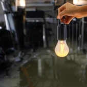 Rustik Taşınabilir Şarjlı Tasarruflu Ampul 10W Led Lamba Type-c Şarj Askılı Asma Aydınlatma - 2