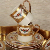 Royking Gold 6 lı Kahve Fincan Takımı MNG 23 - 4