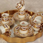 Royking Gold 6 lı Kahve Fincan Takımı MNG 23 - 2