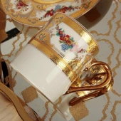 Royking Gold 6 lı Kahve Fincan Takımı MNG 23 - 3