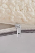 Çeyiz Diyarı Sharpa 1000 Gr Silikon Dolgulu Peluş Yastık Krem - 4
