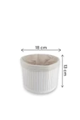 Digithome Bambu Çok Amaçlı Saklama Kutusu Düzenleyici Küçük Boy Organizer Beyaz 18 Cm - CL-6008-4 C1-1-121 - 3