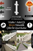 Uzunluk - Köşe - Kenar Tamamlama Çiti (50 Cm Yükseklik Çit ile Uyumludur) - 1