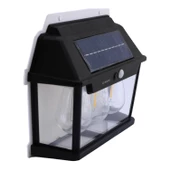 Dış Mekan Apliği Sensörlü Bahçe Duvar Aplik Güneş Enerjili 3 Modlu Sarı Işıklı 15 W Fener Lamba thumbnail 7