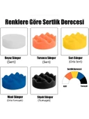 Rodex Pasta Cila Polisaj Süngeri Pedi Seti 115 mm Otomotiv Parlatıcı 11 Parça - 4