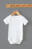 Bebek Zıbın Body 5li Paket Kısa Kol Zarf Yaka %100 Pamuk Body - 2