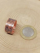 Motifli Bakır Yüzük (Ayarlanabilir) (52786) thumbnail 2