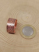 Motifli Bakır Yüzük (Ayarlanabilir) (52784) thumbnail 2