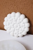 Taş Tozu Kalıbı – Dekoratif Bubble Yuvarlak Takı Tabağı Bardak Altlığı – Silikon Kalıp - 2