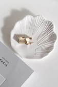 Taş Tozu Kalıbı – Deniz Kabuğu Şeklinde Dekoratif Tabak Takı Tabağı – Silikon Kalıp - 3