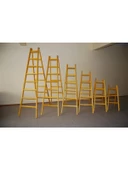 Ahşap Merdiven Katlanır Merdiven 4 Basamaklı Merdiven - 1