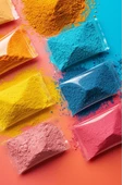 HW - Toz Boya - Taş Tozu Boyası - Hobi Harcı Boyası - Mum Boyası - Pembe - 2