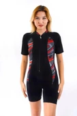 Tesmay 24106 Siyah Kısa Kol Sörfçü Havuz Mayosu thumbnail 1