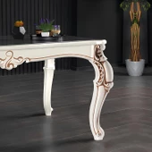 Valenta Masa Dresuar Ayağı 76 cm Plastik Ayak Mutfak Yemek Masası Mobilya Ayakları Krem Kahve thumbnail 8