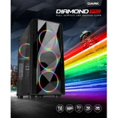DARK DIAMOND PRO DKCHDIAMONDPRO POWERSIZ Gaming Mid-Tower PC Kasası thumbnail 1