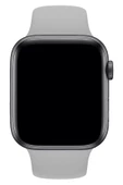 Apple Watch Uyumlu Silikon Kordon 2 3 4 5 6 Seri 38 - 40 Mm Pudra Pembe - 5