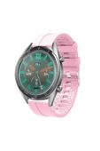 Huawei Gt  Gt 2 Honor Magic Watch Uyumlu 2 46mm Akıllı Saat Silikon Kordon Siyah - 4