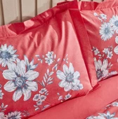 Karaca Home Cornell Pembe %100 Pamuk Çift Kişilik Nevresim Takımı - 6