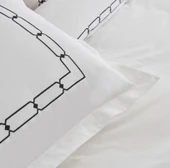 Karaca Home White Colllection Diane Beyaz Çift Kişilik Nakışlı Percale Nevresim Takımı - 4