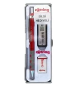 Rotring Tikky Versatil Kalem Min Silgi 3 lü Set 0.7 Mm Kırmızı - 1