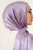Çizik Desen Jakar Melisa Şal Lila - 25 thumbnail 4