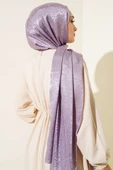 Çizik Desen Jakar Melisa Şal Lila - 25 thumbnail 3