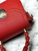 Levidor Özel Renk El Ve Kol Çantası Olarak Tasarlanmış Suni Deri Bayan Omuz Çantası 930174.KRMZ thumbnail 2