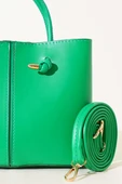 Dikiş Detaylı Kadın El Çantası Yeşil thumbnail 3