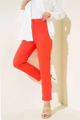Dar Paça Düğmeli Pantolon Alizarin - 2
