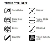 Vmc Olta İğnesi 7021NT 10lu  NO:1 PTFE (TEFLON) thumbnail 2