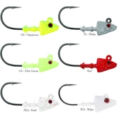 Mustad Sd824 Shad Jig Head  GG - GLOW GREEN 5GR - 3LU - 2-0 thumbnail 4