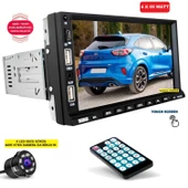 7 İnç Tofaş Model Double Teyp + 8 Led Geri Vites Kamera (4X65 Watt Bluetooth - Video İzleme - Usb/Sd Kart - Yukarı Aşağı Ayarlanabilir) - 1