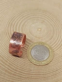 Motifli Bakır Yüzük (Ayarlanabilir) (52778) thumbnail 2